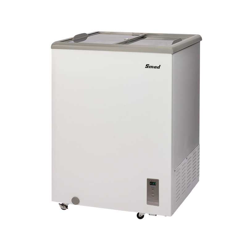 143L Compact Chest Freezer with Electronic Temperature Control, Deep Freezer for Home & Garage