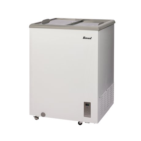 143L Compact Chest Freezer with Electronic Temperature Control, Deep Freezer for Home & Garage