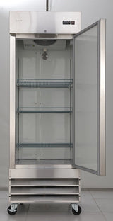 Smad 23 Cu. Ft. Single Door Stainless Steel Restaurant Freezer