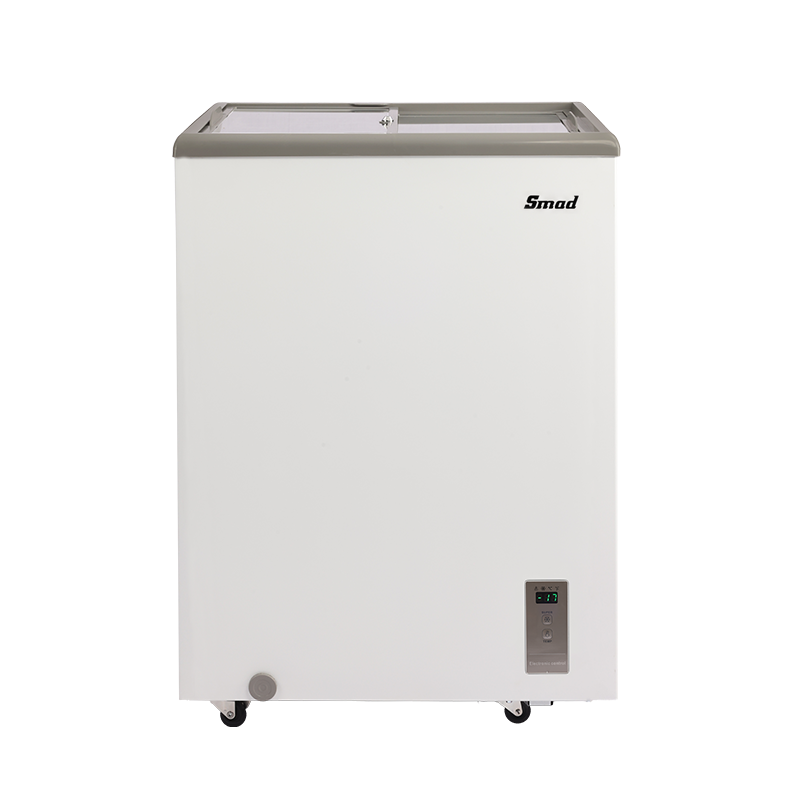 143L Compact Chest Freezer with Electronic Temperature Control, Deep Freezer for Home & Garage