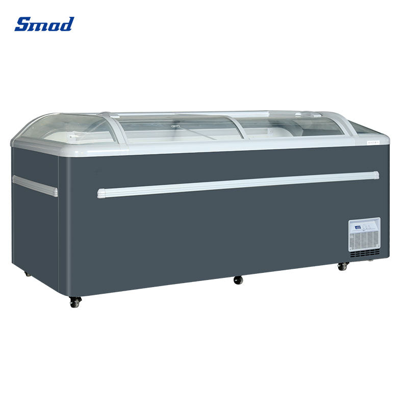 Smad 30 cu.ft. Sliding Glass Door Horizontal Showcase Freezer