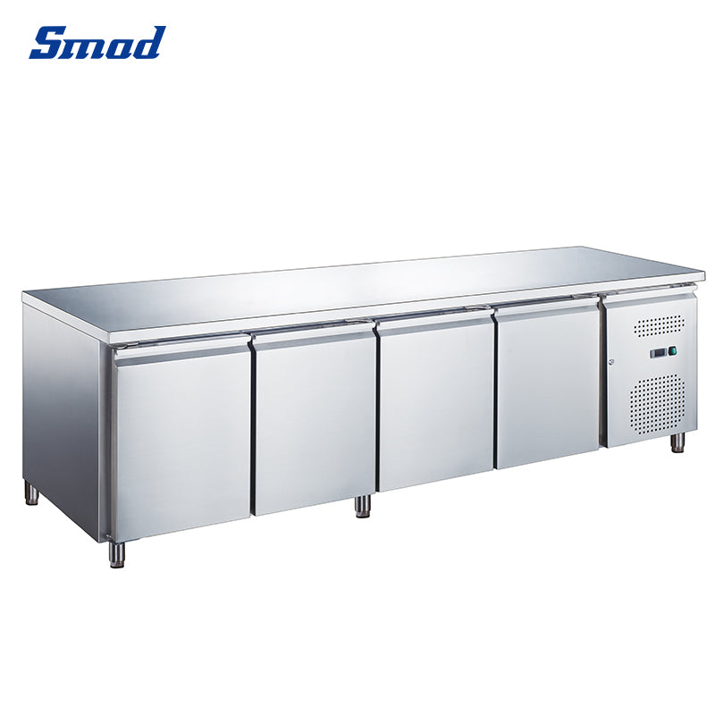 Smad 14.8 cu.ft. Commercial Kitchen Stainless Steel Undercounter Refrigerator