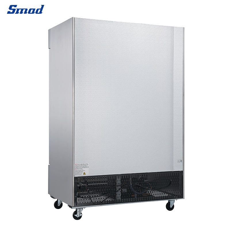 Smad 47 Cu.Ft.54 In.Double Door Stainless Steel Restaurant Commercial Reach In Freezer