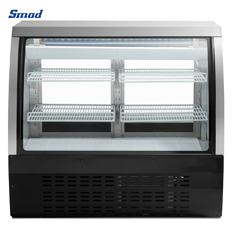 Smad 18 cu.ft.32 In. Curved Glass Refrigerated Deli Cooler