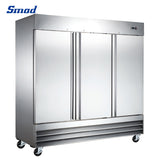 Smad 72 Cu. Ft. 3 Door Commercial Reach In Freezer