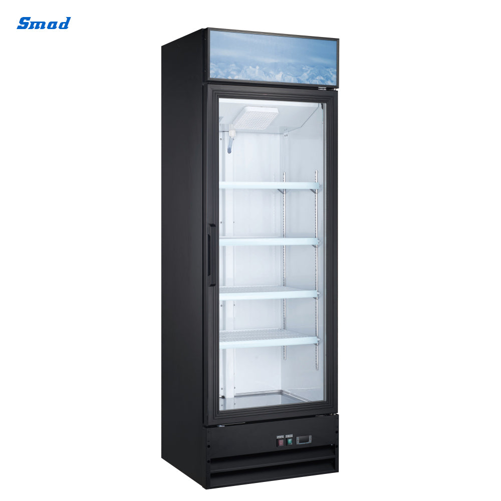 Smad 13 cu.ft. Single Glass Door Upright Display Freezer