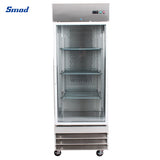 Smad 23 Cu. Ft. Single Glass Door Industrial Reach-In Refrigerator