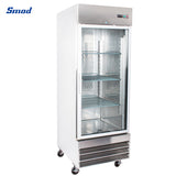 Smad 23 Cu. Ft. Single Glass Door Industrial Reach-In Refrigerator