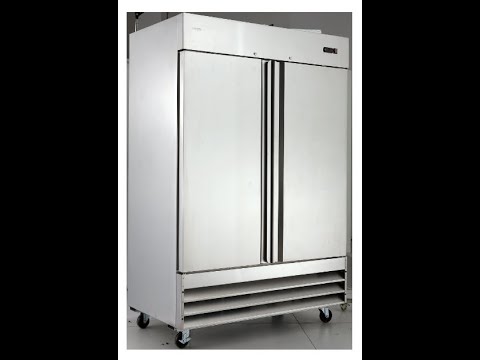 Smad 47 Cu.Ft.54 In.Double Door Stainless Steel Restaurant Commercial Reach In Refrigerator